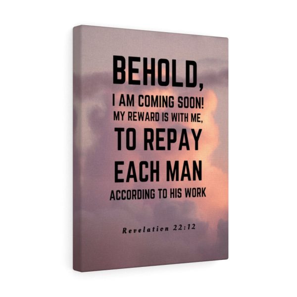 Scripture Canvas I Am Coming Soon Revelation 22:12 Christian Bible Verse Meaningful Framed Prints, Canvas Paintings - Image 5