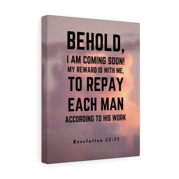 Scripture Canvas I Am Coming Soon Revelation 22:12 Christian Bible Verse Meaningful Framed Prints, Canvas Paintings - Image 4