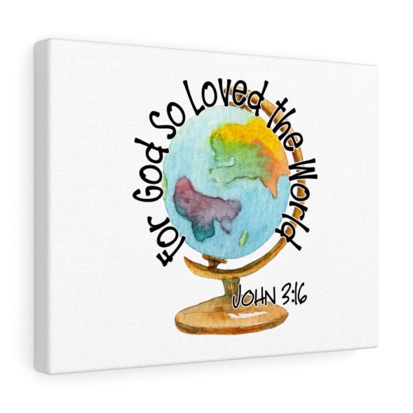 Scripture Canvas For God So Loved The World John 3:16 Christian Bible Verse Meaningful Framed Prints, Canvas Paintings - Image 3