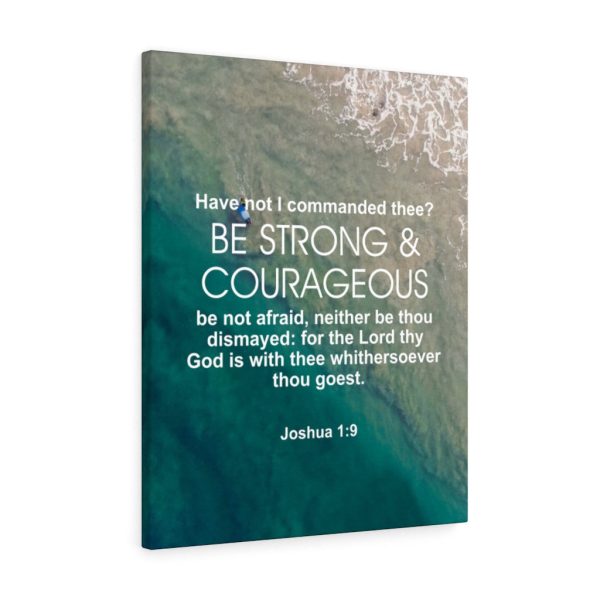 Scripture Canvas Be Strong and Courageous Joshua 1:9 Christian Bible Verse Meaningful Framed Prints, Canvas Paintings - Image 3