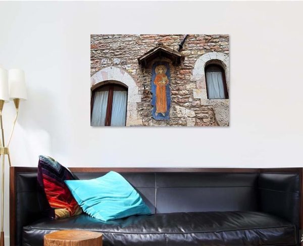 Jesus Painting On Wall Assisi Jesus Christian Premium Multi Canvas Prints, Multi Piece Panel Canvas Luxury Gallery Wall Fine Art Print - Image 4