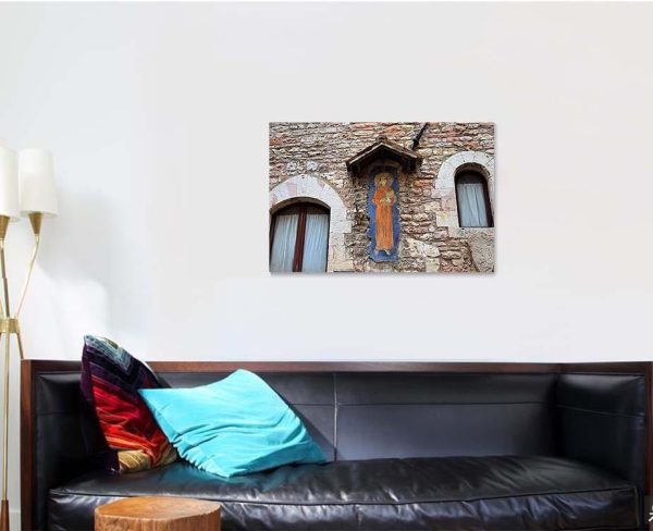 Jesus Painting On Wall Assisi Jesus Christian Premium Multi Canvas Prints, Multi Piece Panel Canvas Luxury Gallery Wall Fine Art Print - Image 3