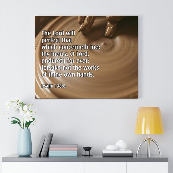 Scripture Canvas The Lord Will Perfect Psalm 138:8 Christian Bible Verse Meaningful Framed Prints, Canvas Paintings - Image 4