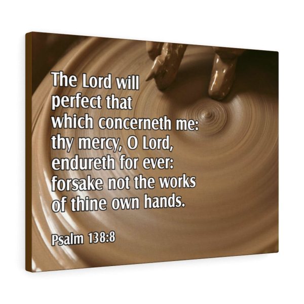 Scripture Canvas The Lord Will Perfect Psalm 138:8 Christian Bible Verse Meaningful Framed Prints, Canvas Paintings - Image 3