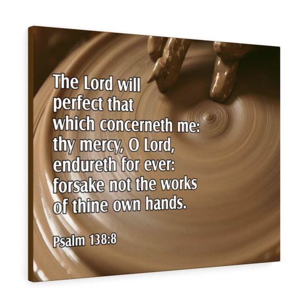 Scripture Canvas The Lord Will Perfect Psalm 138:8 Christian Bible Verse Meaningful Framed Prints, Canvas Paintings