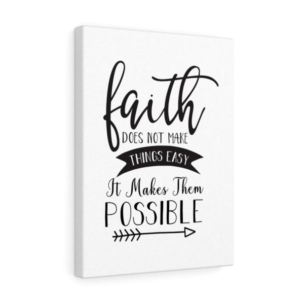 Scripture Canvas Faith Makes Them Possible Christian Meaningful Framed Prints, Canvas Paintings - Image 3