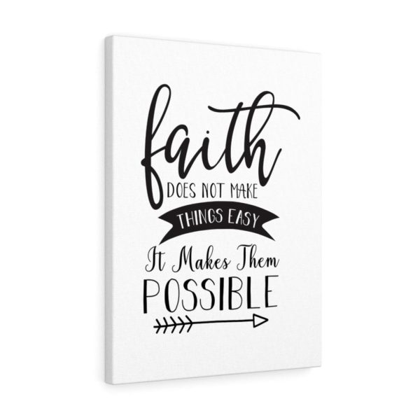 Scripture Canvas Faith Makes Them Possible Christian Meaningful Framed Prints, Canvas Paintings - Image 4