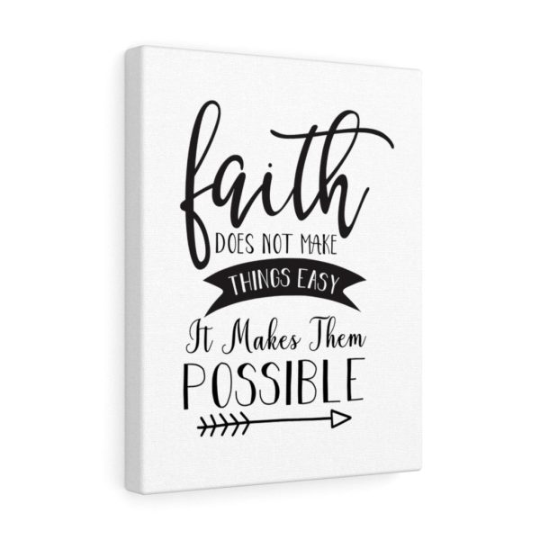 Scripture Canvas Faith Makes Them Possible Christian Meaningful Framed Prints, Canvas Paintings - Image 2