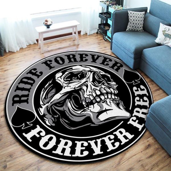 Ride Forever Forever Free Round Mat Round Floor Mat Room Rugs Carpet Outdoor Rug Washable Rugs - Image 2