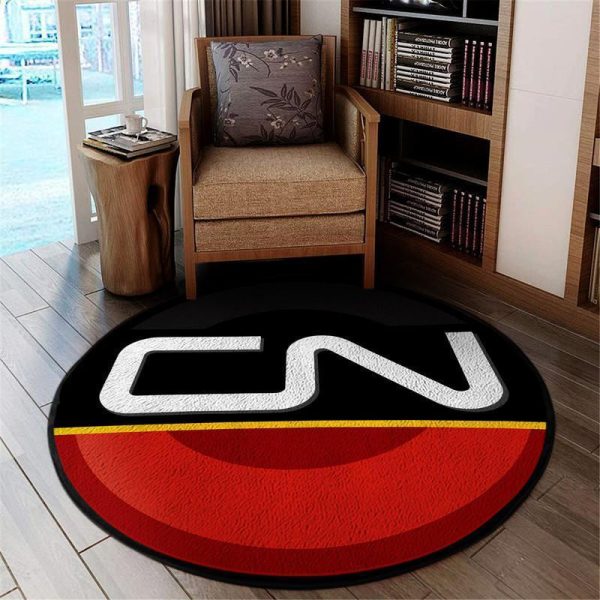 Cn Canadian National Railway Round Mat Round Floor Mat Room Rugs Carpet Outdoor Rug Washable Rugs - Image 2