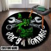Personalized Hot Rod Garage Speed Shop Round Mat Round Floor Mat Room Rugs Carpet Outdoor Rug Washable Rugs - Image 4