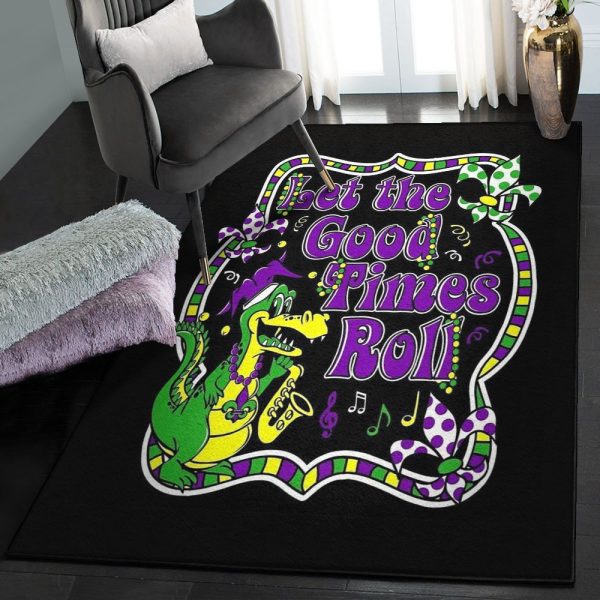 Paper Roll Cool Rugs Let The Good Times Roll Rug Rectangle Rugs Washable Area Rug Non-Slip Carpet For Living Room Bedroom - Image 2