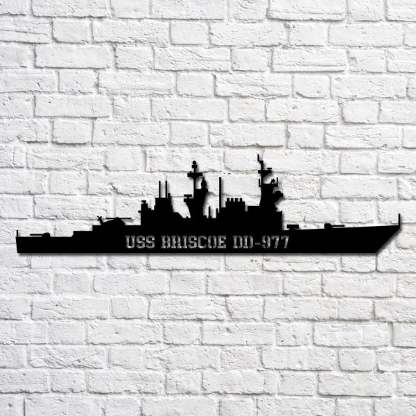 here PrintPrint Uss Briscoe Dd977 Navy Ship Metal Art, Custom Us Na