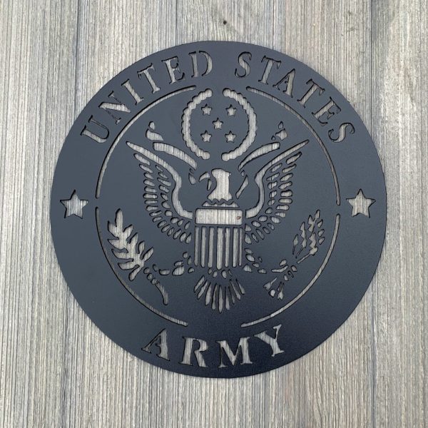 United States Army Metal Sign Cutout Cut Metal Sign Wall Metal Art Dec