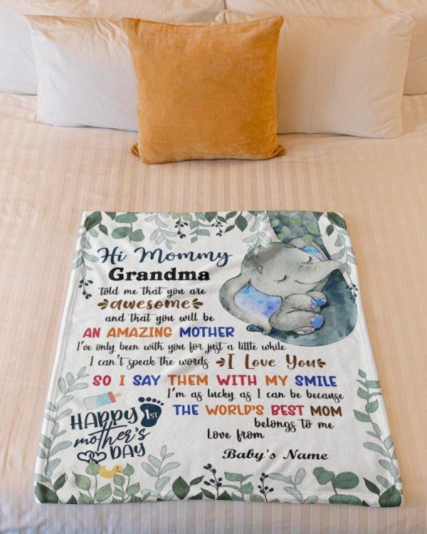 Personalized Blanket - To My Mommy Fleece Blanket First Time Mom Gift - Image 2