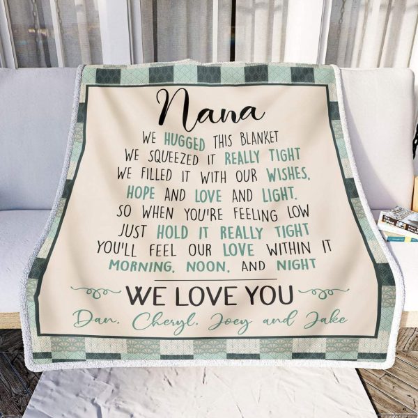 Grandma Blanket Gift Personalized Grandma Throw Blanket Birthday Mothe - Image 3