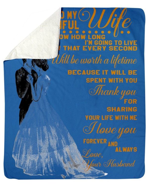 To My Beautiful Wife- I Love You Forever And Always Fleece Blanket - Image 6