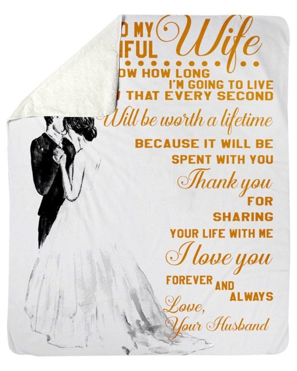 To My Beautiful Wife- I Love You Forever And Always Fleece Blanket - Image 7