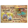 Personalized Photo Canvas Prints, Gifts For Couples, Wedding Anniversary Farmhouse Where You Go I Will Go And Where You Stay I Will Stay Dem Canvas - Image 7