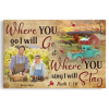 Personalized Photo Canvas Prints, Gifts For Couples, Wedding Anniversary Farmhouse Where You Go I Will Go And Where You Stay I Will Stay Dem Canvas - Image 8