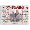 Personalized Photo Canvas Prints, Gifts For Couples, Happy 21st Anniversary Gift For Husband And Wife, Together And Forever When I Tell You Dem Canvas - Image 7