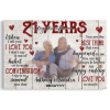 Personalized Photo Canvas Prints, Gifts For Couples, Happy 21st Anniversary Gift For Husband And Wife, Together And Forever When I Tell You Dem Canvas - Image 8