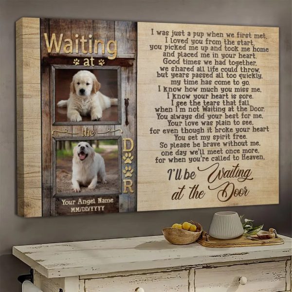 Personalized Canvas Prints, Custom Photo, Dog Memorial Picture Gifts, Memorial Gifts, Keepsakes For Pet Loss Dem Canvas - Image 2