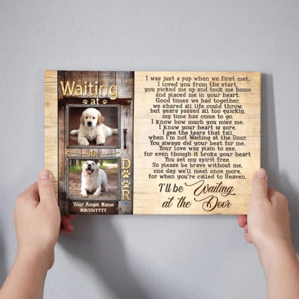 Personalized Canvas Prints, Custom Photo, Dog Memorial Picture Gifts, Memorial Gifts, Keepsakes For Pet Loss Dem Canvas - Image 4