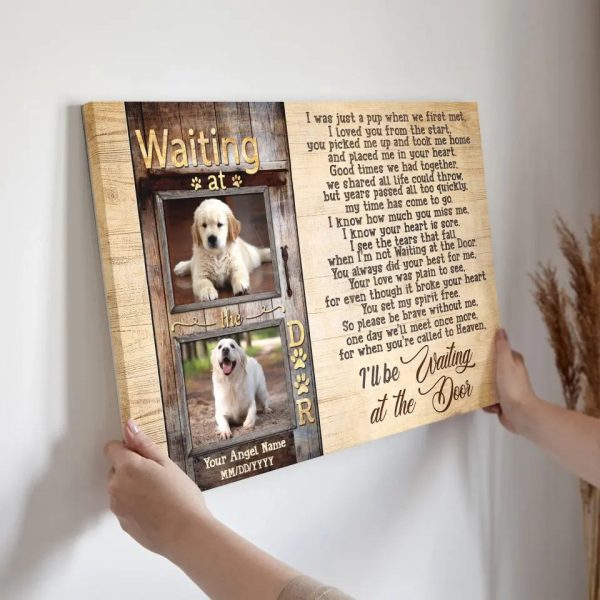 Personalized Canvas Prints, Custom Photo, Dog Memorial Picture Gifts, Memorial Gifts, Keepsakes For Pet Loss Dem Canvas - Image 3