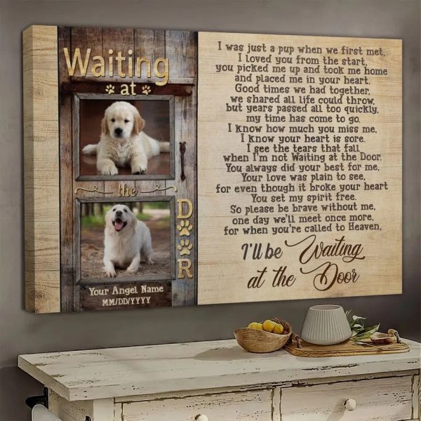 Personalized Canvas Prints, Custom Photo, Dog Memorial Picture Gifts, Memorial Gifts, Keepsakes For Pet Loss Dem Canvas - Image 5