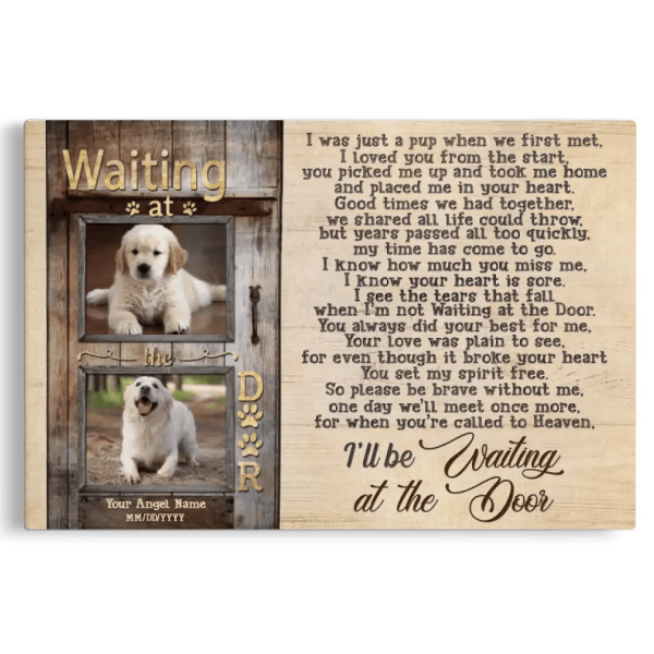 Personalized Canvas Prints, Custom Photo, Dog Memorial Picture Gifts, Memorial Gifts, Keepsakes For Pet Loss Dem Canvas - Image 6