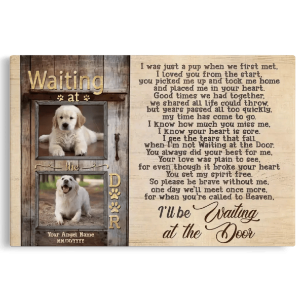 Personalized Canvas Prints, Custom Photo, Dog Memorial Picture Gifts, Memorial Gifts, Keepsakes For Pet Loss Dem Canvas - Image 7