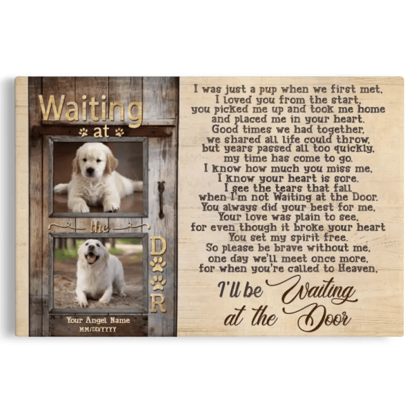 Personalized Canvas Prints, Custom Photo, Dog Memorial Picture Gifts, Memorial Gifts, Keepsakes For Pet Loss Dem Canvas - Image 8