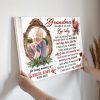Personalized Canvas Prints, Upload Photo And Name, Memorial Gifts For Loss Of Grandma, Memorial Gift, I Thought Of You Dem Canvas - Image 5