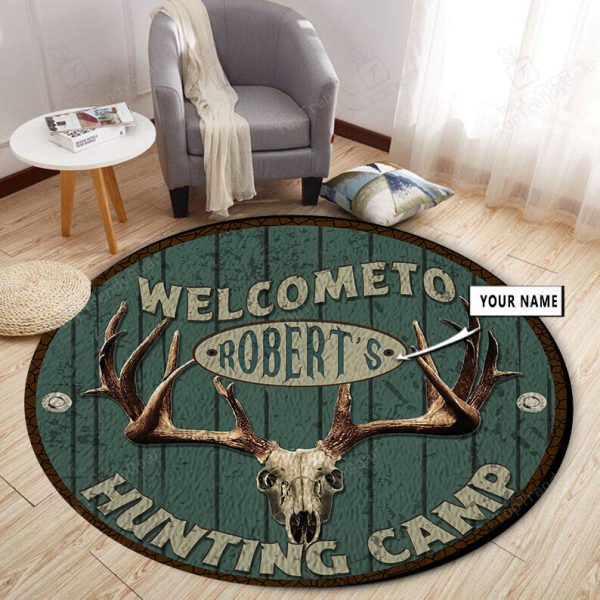 Personalized Deer Hunting Home Decor Round Rug 10771 - Image 4