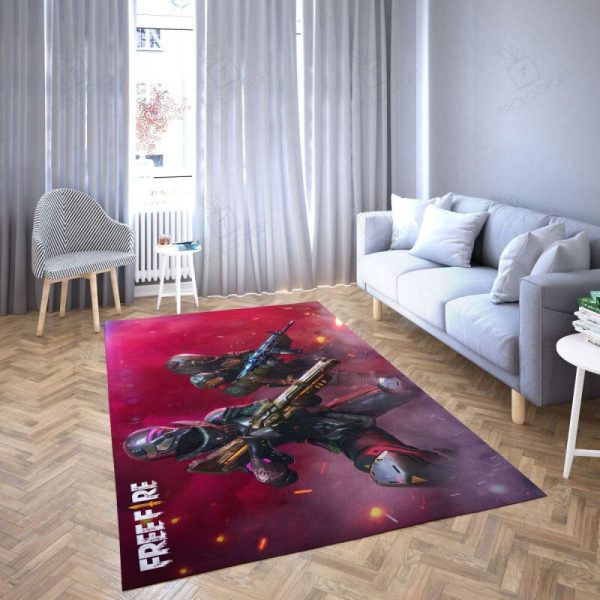 Free Fire Game Favorite 10 Rectangle Rug Decor Area Rugs For Living Room Bedroom Kitchen Rugs Home Carpet Flooring Rs014019 Print