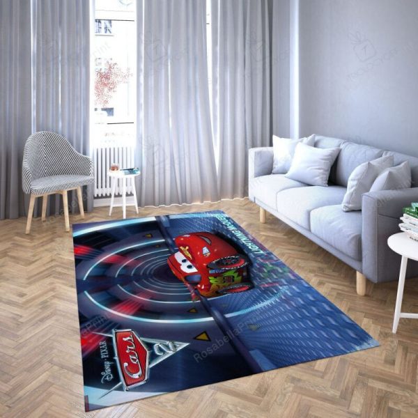 Lightning Mcqeen In Disney?S Cartoon Car 12 Rectangle Rug Decor Area Rugs For Living Room Bedroom Kitchen Rugs Home Carpet Flooring Rs017664 Print