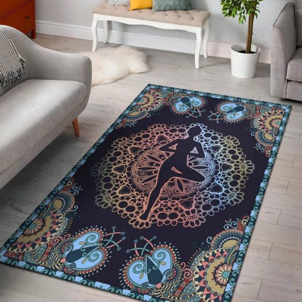 Love Yoga Rectangle Rectangle Area Rugs Carpet For Living Room, Bedroom, Kitchen Rugs, Non-Slip Carpet Rp121478 Print